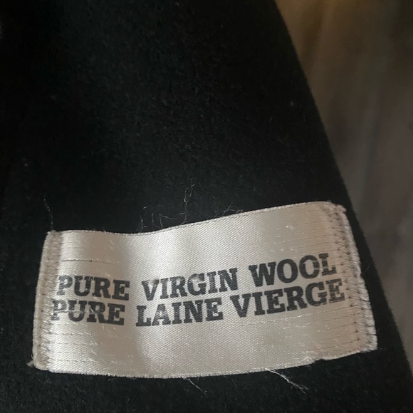 Full length black and charcoal winter coat - Picture 5 of 5